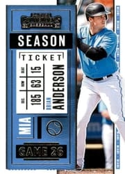 2020 Panini Contenders Base Set Brian Anderson #92 card