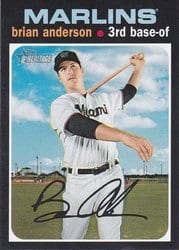 2020 Topps Heritage Base Set Brian Anderson #240 card