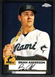 2021 Topps Chrome Platinum Anniversary Base Set Brian Anderson #298 card