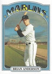 2021 Topps Heritage Base Set Brian Anderson #78 card