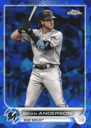 2022 Topps Chrome Sapphire Edition Base Set Brian Anderson #19 card