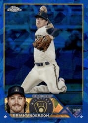 2023 Topps Chrome Sapphire Edition Base Set Brian Anderson #480 card