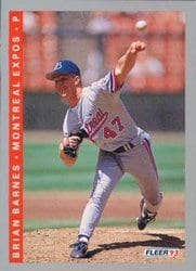 1993 Fleer Base Set Brian Barnes #457 card