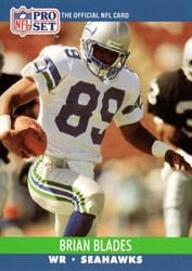 1990 Pro Set Base Set Brian Blades #646 card