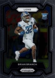 2023 Panini Prizm Base Set Brian Branch #328 card