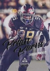 2019 Panini Luminance Base Set Brian Burns #113 card