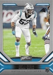 2019 Panini Playbook Base Set Brian Burns #141 card