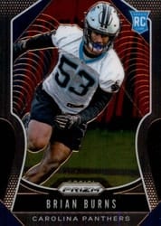 2019 Panini Prizm Base Set Brian Burns #318 card