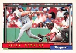 1992 Topps Base Set Brian Downing #173 card