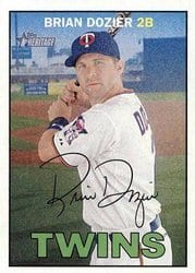 2016 Topps Heritage Base Set Brian Dozier #427 card