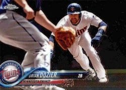 2018 Topps Chrome Base Set Brian Dozier #140 card