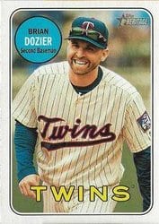 2018 Topps Heritage Base Set Brian Dozier #356 card