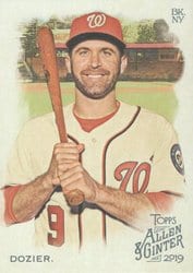 2019 Topps Allen & Ginter Base Set Brian Dozier #244 card