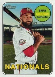 2018 Topps Heritage Base Set Brian Goodwin #585 card