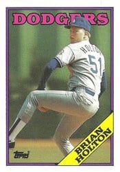 1988 Topps Base Set Brian Holton #338 card