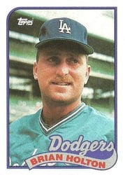 1989 Topps Base Set Brian Holton #368 card