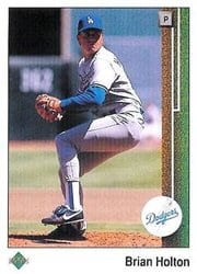 1989 Upper Deck Base Set Brian Holton #72 card