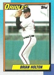 1990 Topps Base Set Brian Holton #179 card