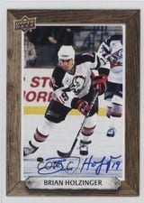 2024-25 Upper Deck Engrained Icons Beehive Portrait Signatures Brian Holzinger #BH-BH card