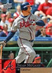 2009 Upper Deck Base Set Brian McCann #25 card