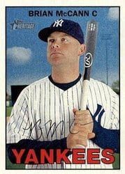 2016 Topps Heritage Base Set Brian McCann #25 card
