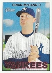 2016 Topps Heritage Base Set Brian McCann #25b card