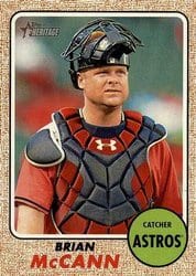 2017 Topps Heritage Base Set Brian McCann #281 card