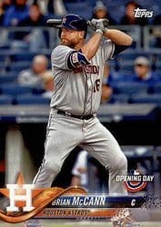 2018 Topps Opening Day Base Set Brian McCann #164 card