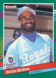 1991 Donruss Base Set Brian McRae #575 card