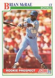 1991 Score Base Set Brian McRae #331 card