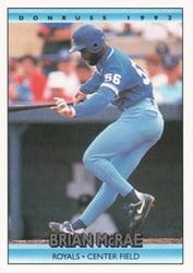 1992 Donruss Base Set Brian McRae #387 card