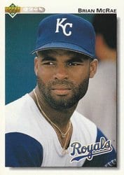 1992 Upper Deck Base Set Brian McRae #157 card