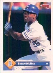 1993 Donruss Base Set Brian McRae #411 card