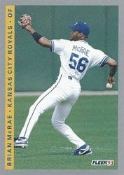 1993 Fleer Base Set Brian McRae #242 card