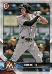 2018 Bowman Draft Base Set Brian Miller #BD-132 card