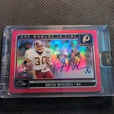 2024 Panini One One Moment in Time Autographs Brian Mitchell #399 card