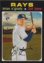 2020 Topps Heritage Base Set Brian O'Grady #610 card