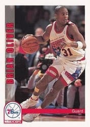 1992-93 Hoops Base Set Brian Oliver #175 card