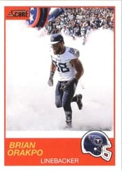 2019 Score Base Set Brian Orakpo #81 card