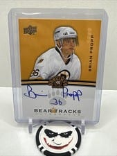 2023-24 Upper Deck Boston Bruins Centennial Bear Tracks Autographs Brian Propp #BT-PR card