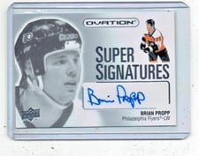 2023-24 Upper Deck Ovation Super Signatures Brian Propp #SS-BP card