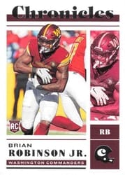 2022 Panini Chronicles Base Set Brian Robinson Jr #37 card
