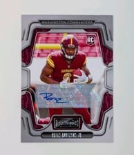 2022 Panini Playbook Signatures Brian Robinson Jr #127 card