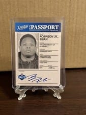 2022 Panini Prestige NFL Passport Signatures Brian Robinson Jr #NPS-BR card