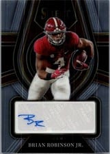 2022 Panini Select Draft Picks Rookie Signatures Brian Robinson Jr #RS-BRO card