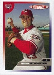 2005 Topps Total Base Set Brian Schneider #17 card