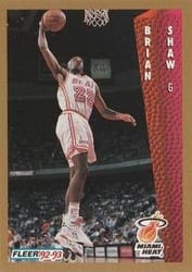 1992-93 Fleer Base Set Brian Shaw #122 card