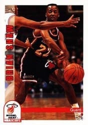1992-93 Hoops Base Set Brian Shaw #123 card