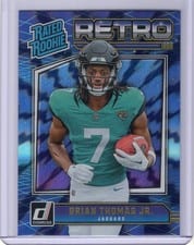 2024 Donruss Rated Rookies Retro Brian Thomas Jr. #17 card