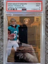 2024 Panini Gold Standard Rookie Jersey Autographs Jumbo Brian Thomas Jr. #248 card